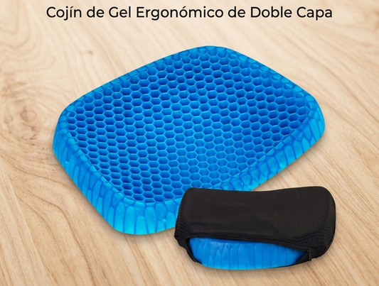 Cojín ergonómico de gel de doble capa